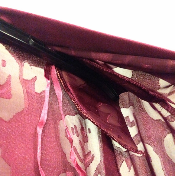 Pride & Joy Purple Silky Sheer Floral Dressy Blazer w/ Shoulder Padding - Picture 6 of 6